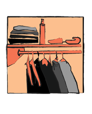 picture of organized closet